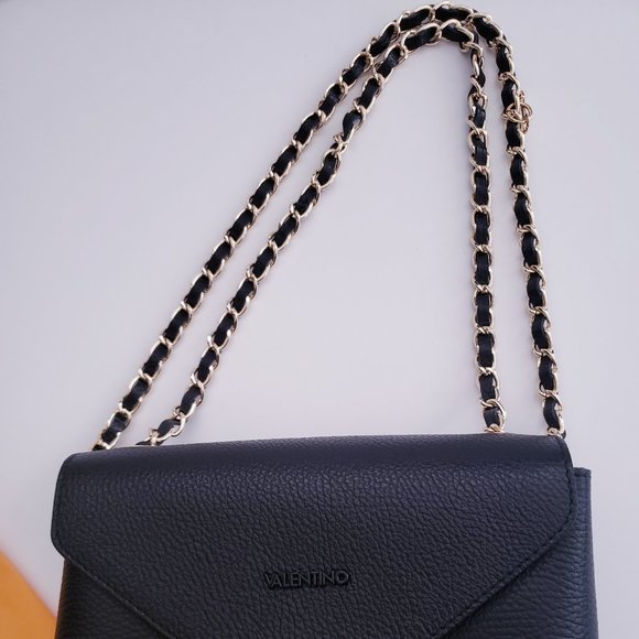 Valentino By Mario Valentino Isabelle Leather Crossbody Bag in Black - Picture 4 of 15